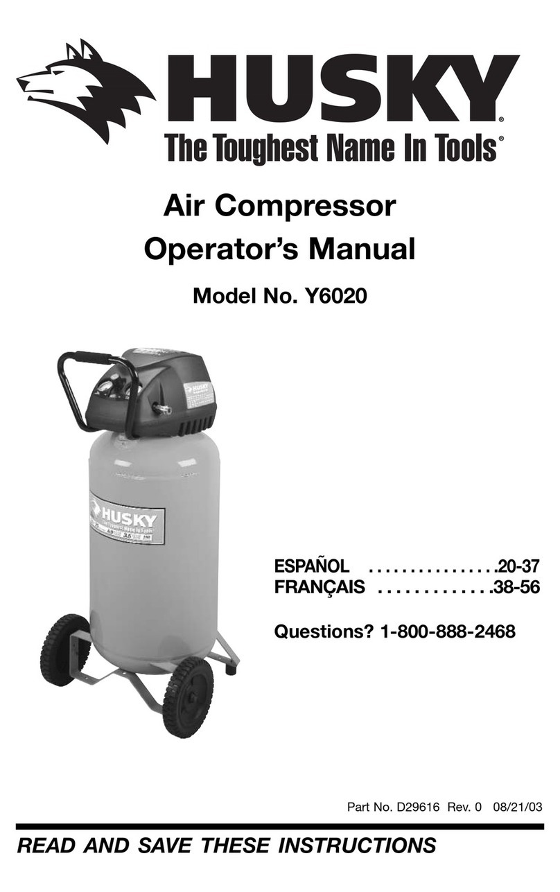 Husky D29616 Operator's manual Husky D29616 Operator's manual