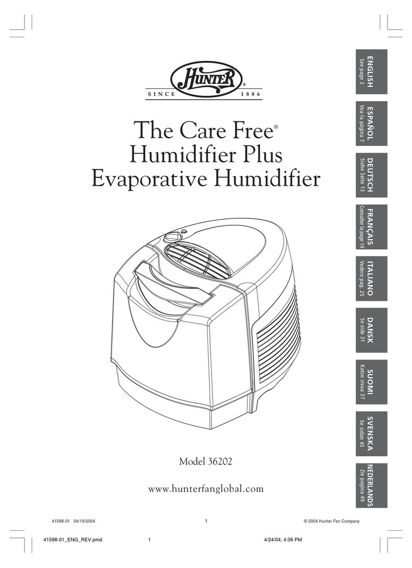 Hunter 36202 User manual