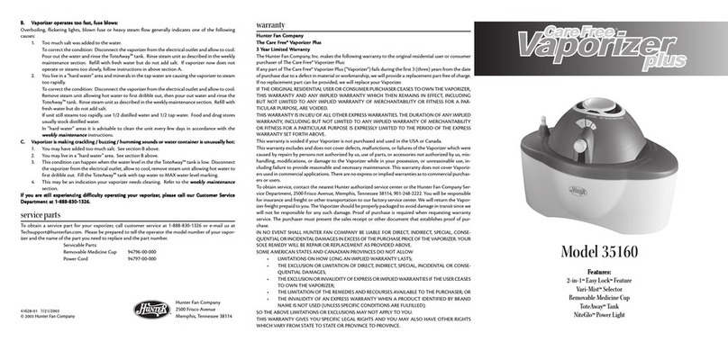 Hunter 35160 user guide