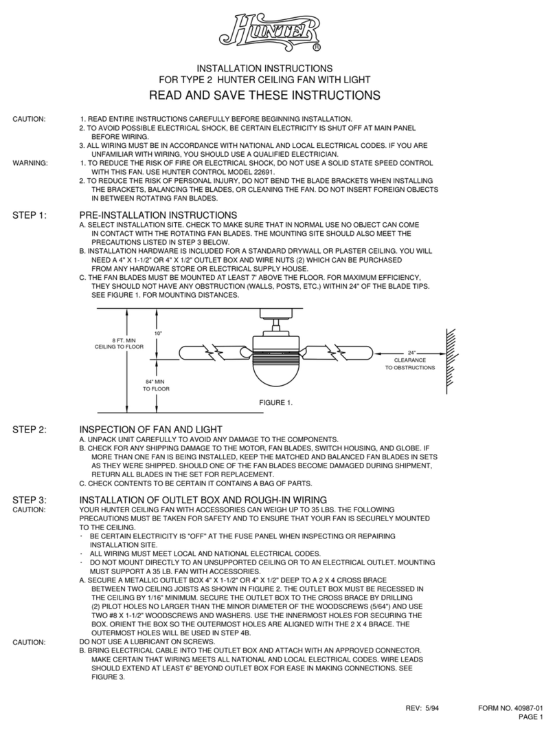 Hunter Type 2 Series User manual