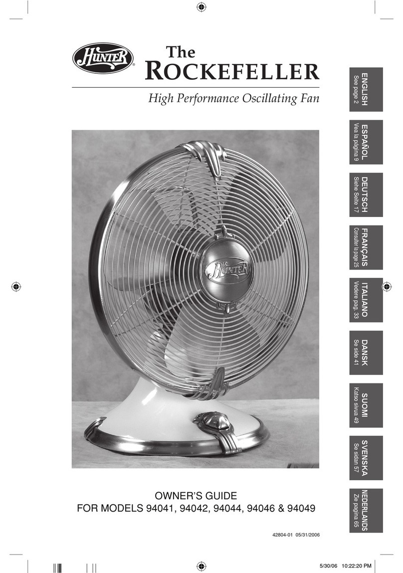 Hunter Rockefeller 94041 User manual