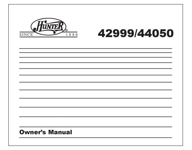 Hunter 42999 44050S User manual