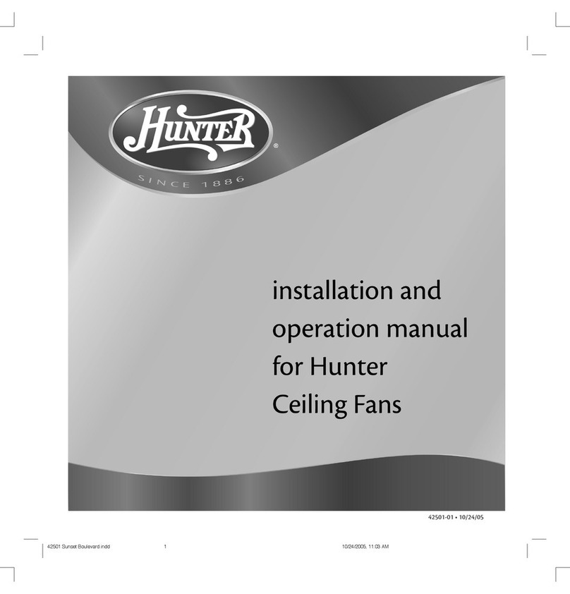 Hunter 42501-01 User manual