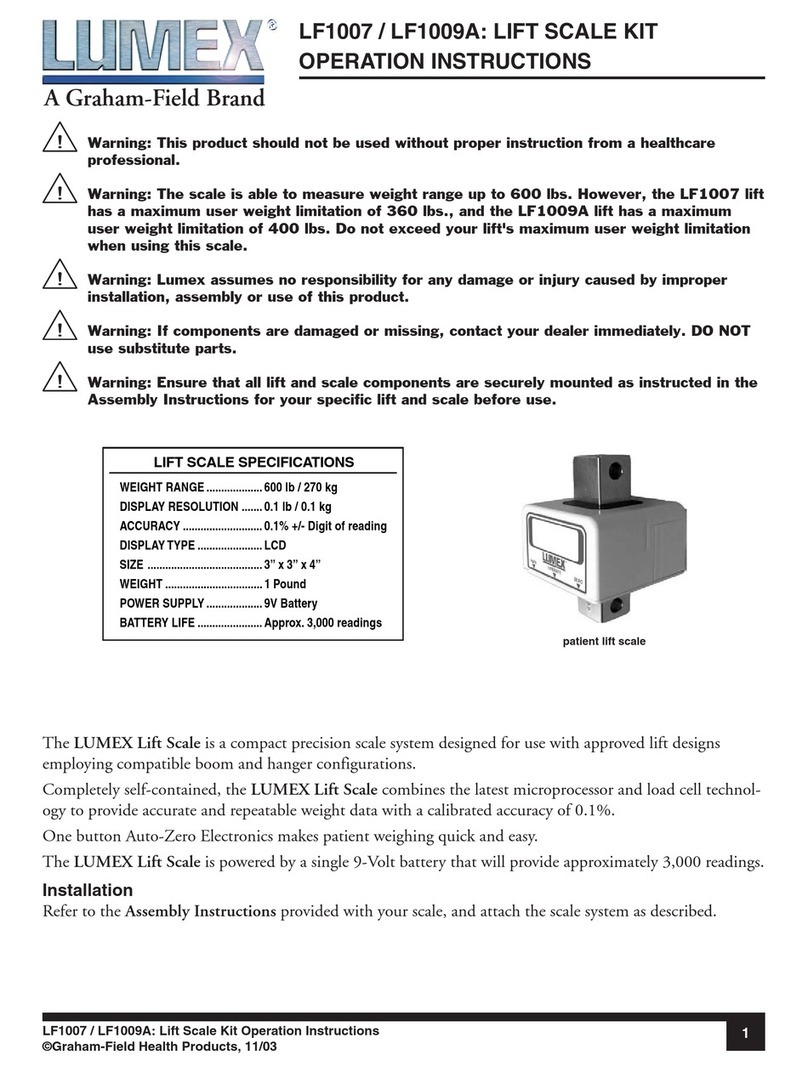 Lumex LF1007 Operation instructions