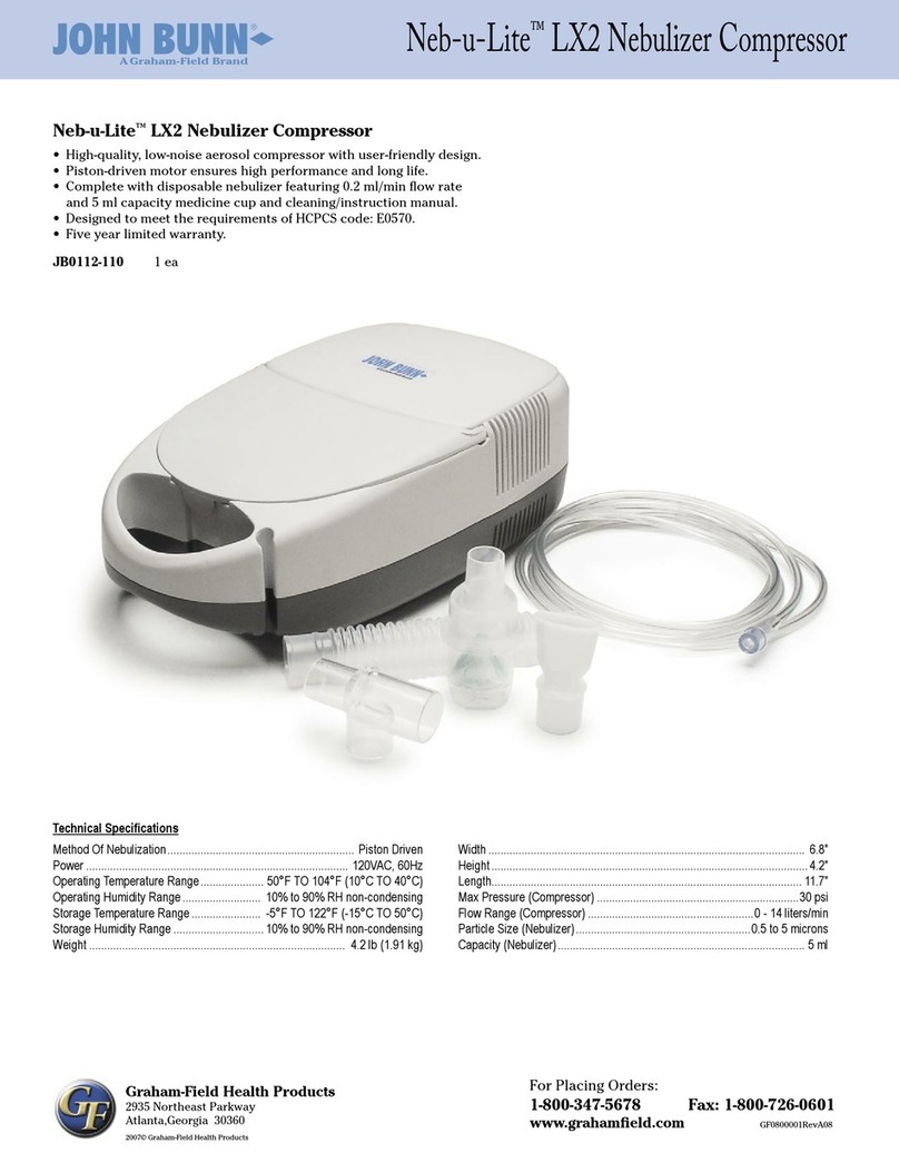 John Bunn Neb-u-Lite LX2 Specifications