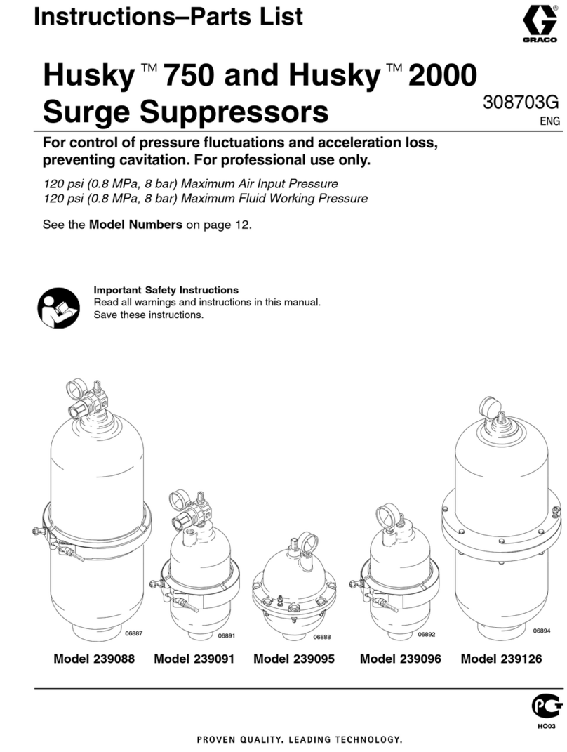 Graco Husky 2000 Instructions-parts list