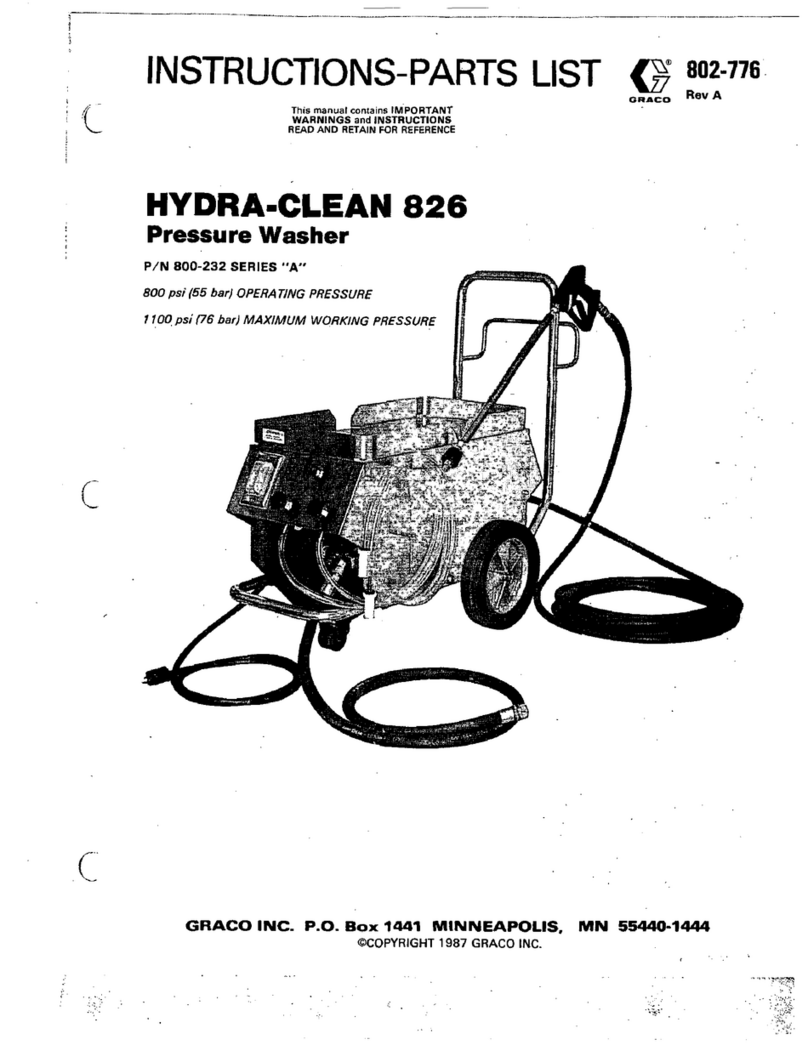 Graco Hydra-Clean 800-232 Operation manual