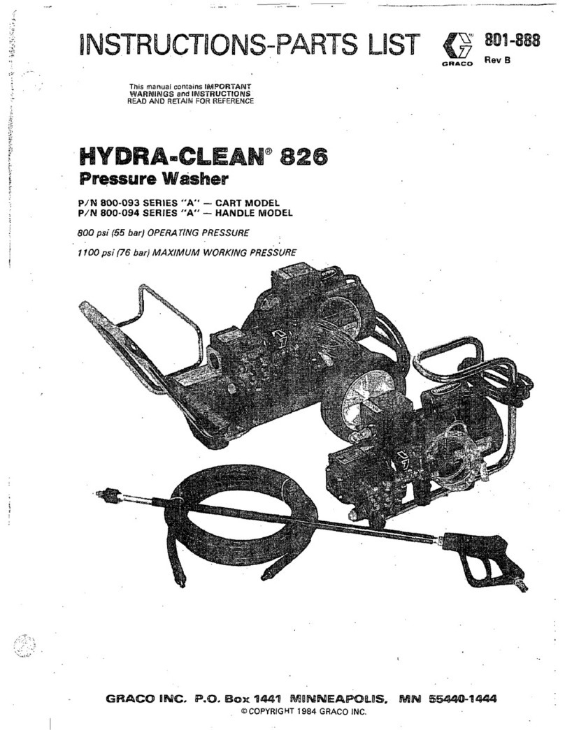 Graco Hydra-Clean 800-094 Instructions-parts list