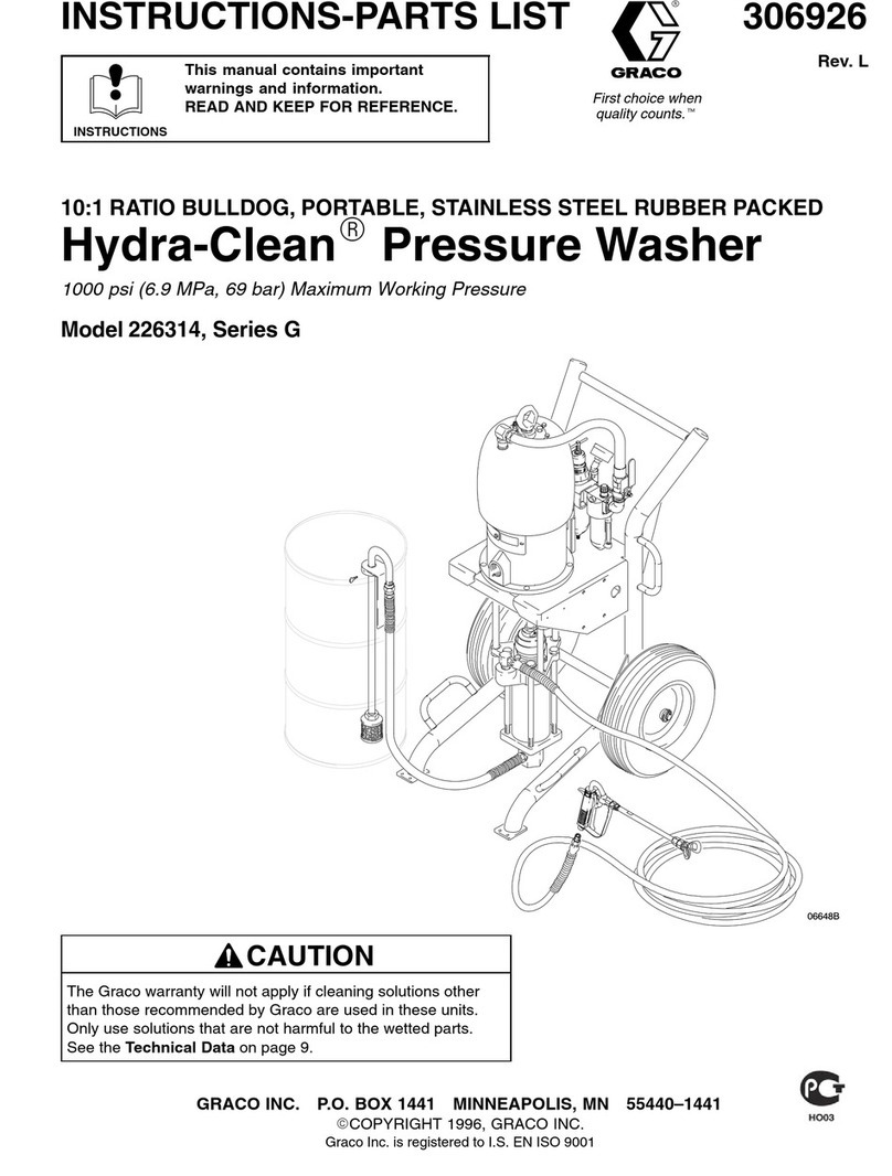 Graco Hydra-Clean 226314 Instructions-parts list