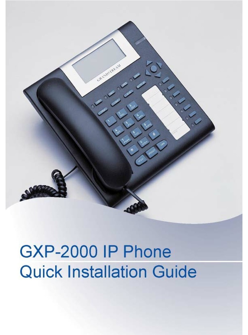 Grandstream Networks Grandstream GXP-2000 User manual Grandstream Networks Grandstream GXP-2000 User manual