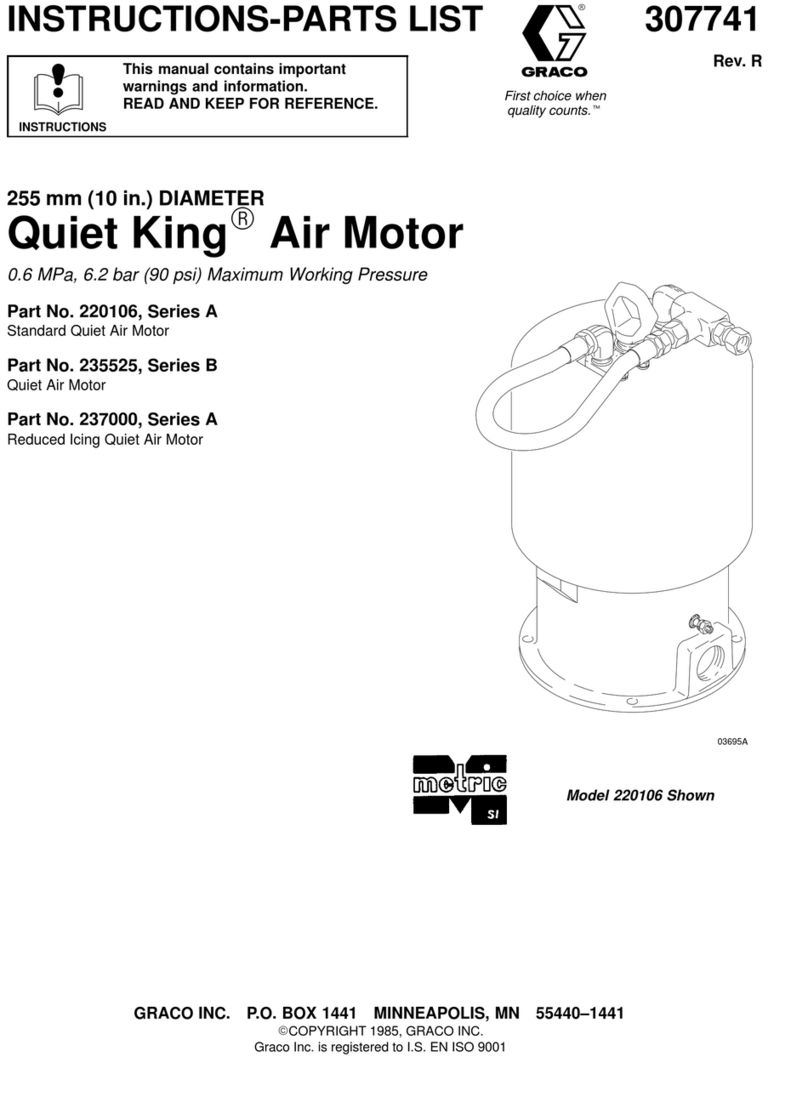 Graco Quiet King 03695A Operation manual