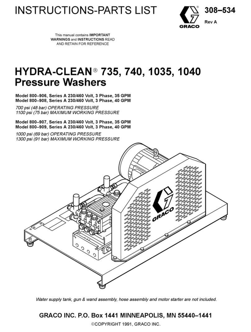Graco Hydra-Clean 1035 Instructions-parts list