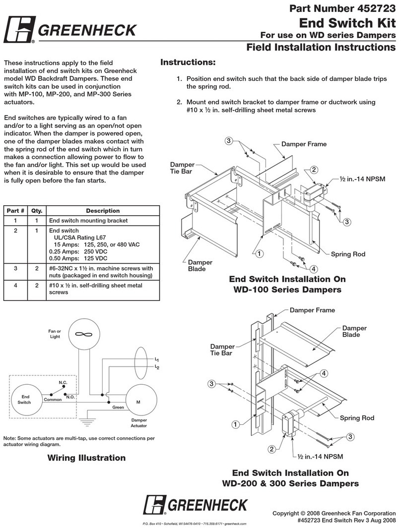 Greenheck WD Series installation instructions Greenheck WD Series installation instructions
