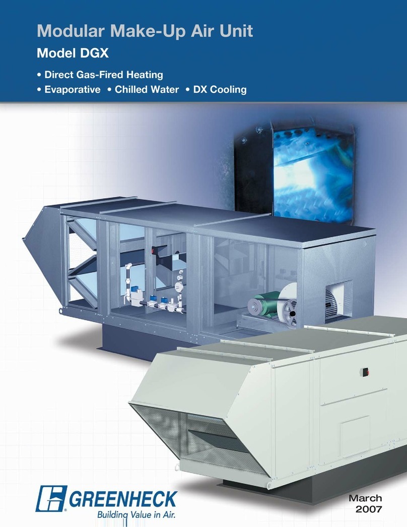 Greenheck DGX User manual