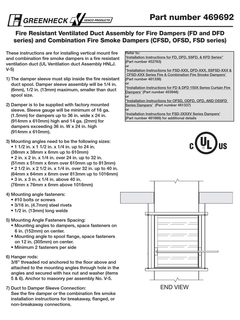 Greenheck CFSD Series installation instructions