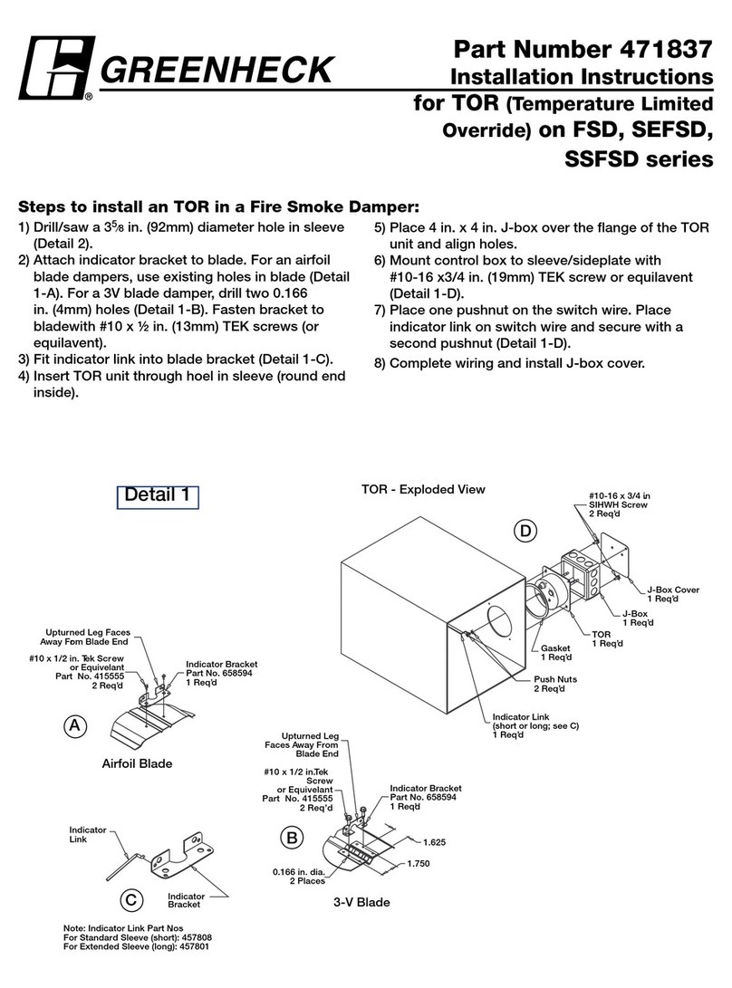 Greenheck 471837 User manual