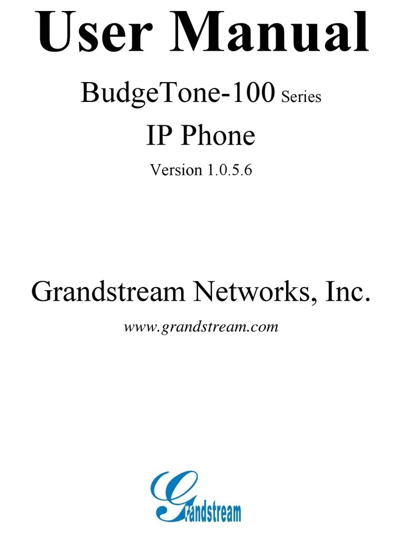 Grandstream Networks BudgeTone-100 Series user manual