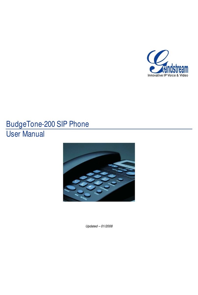 Grandstream Networks BudgeTone 200 User manual