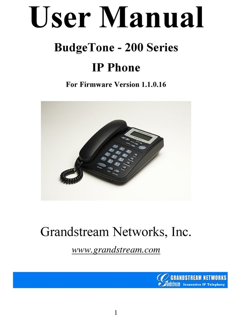 Grandstream Networks BudgeTone 200 User manual