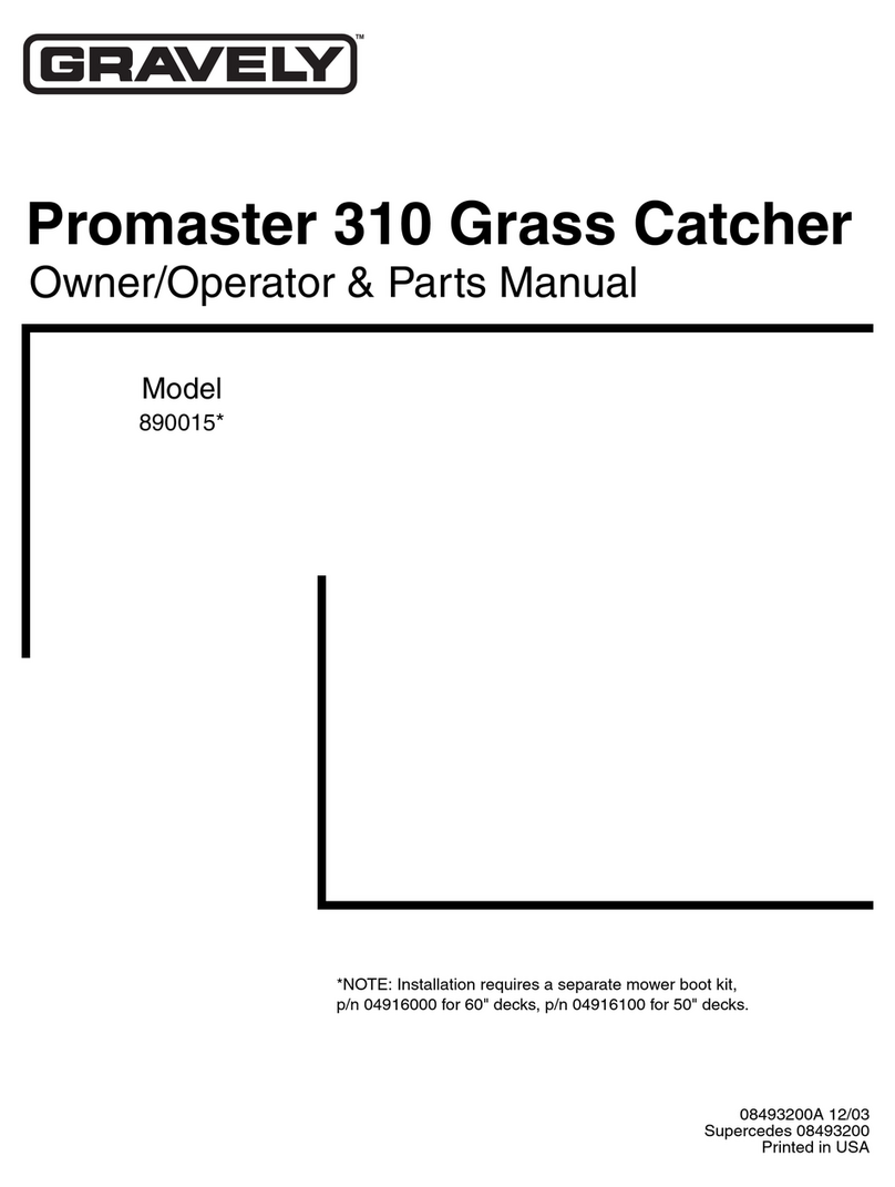 Gravely PROMASTER 890015* Owner's/operator's manual