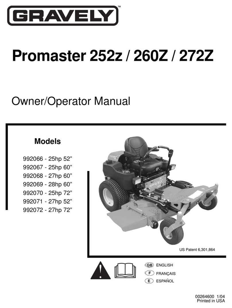 Gravely Promaster 992066 Owner's/operator's manual