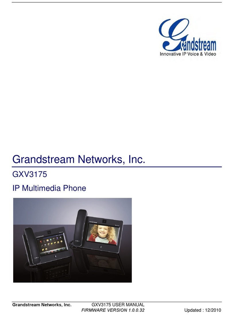 Grandstream Networks GXV3175 User manual Grandstream Networks GXV3175 User manual