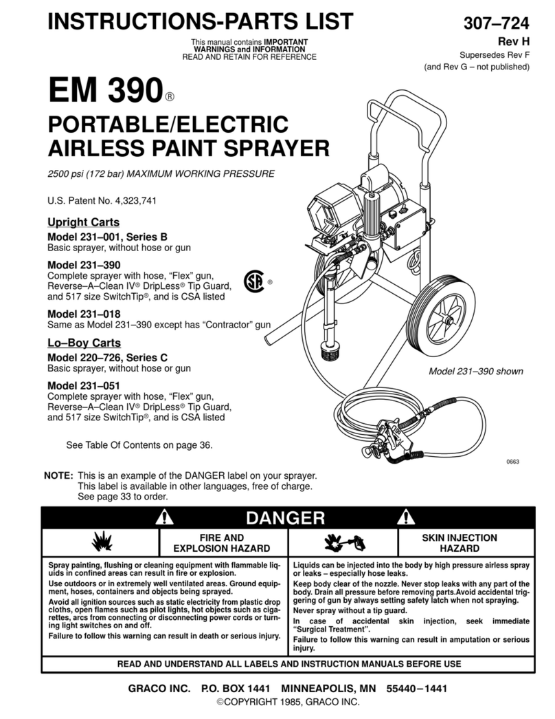 Graco EM 390 Datasheet