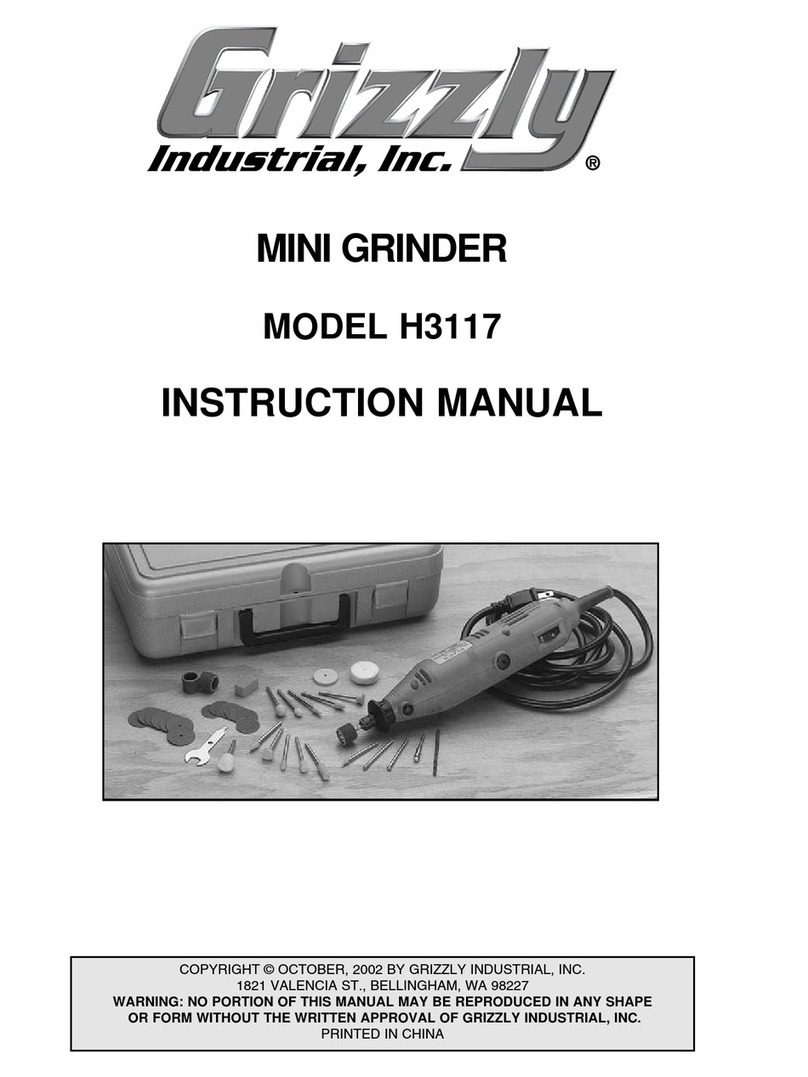 Grizzly H3117 instruction manual
