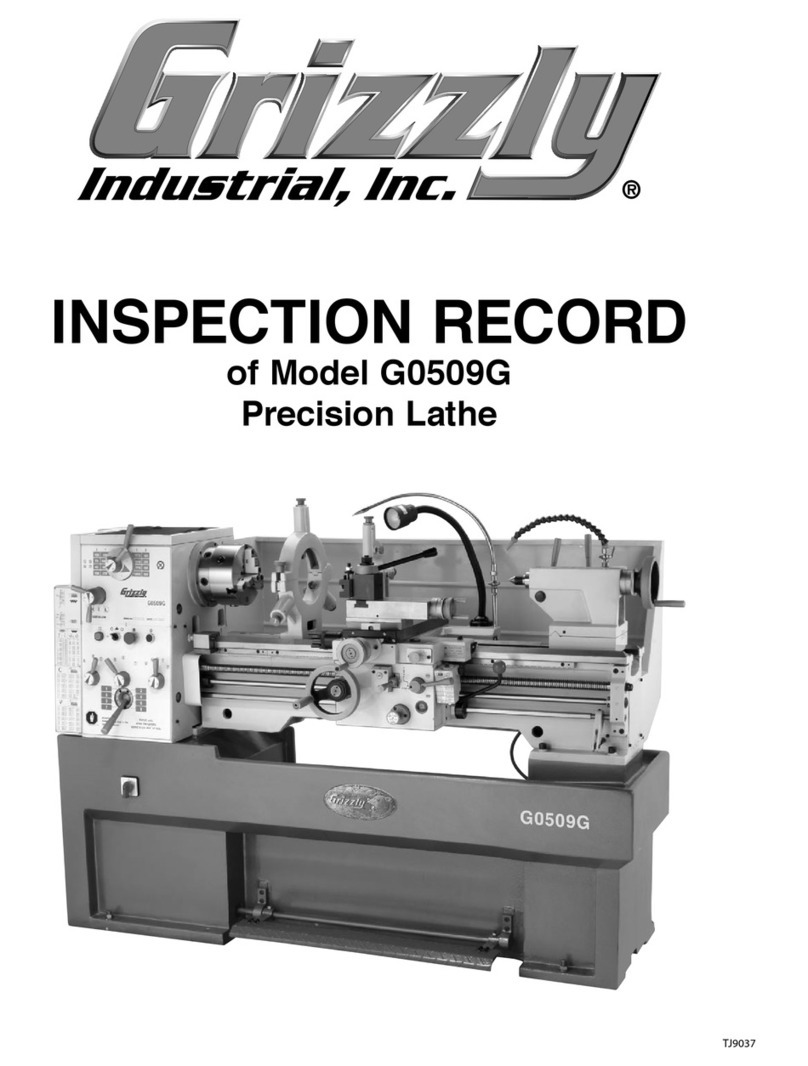 Grizzly G0509G Installation instructions