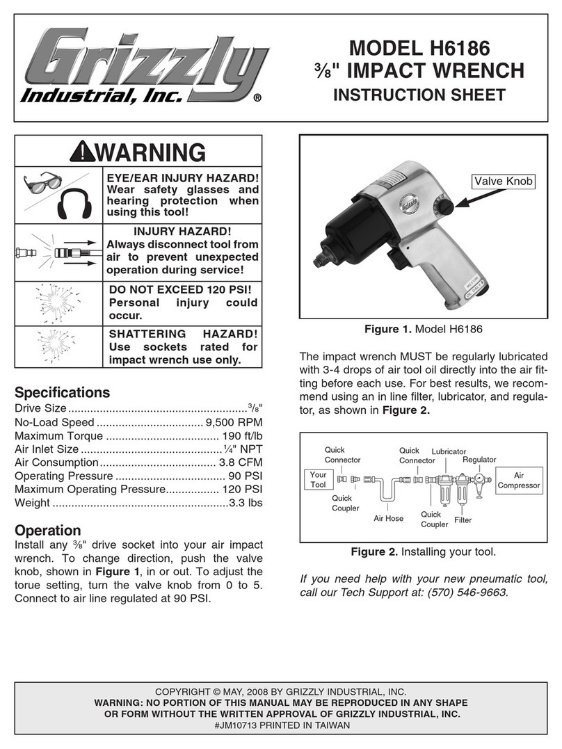 Grizzly H6186 User manual