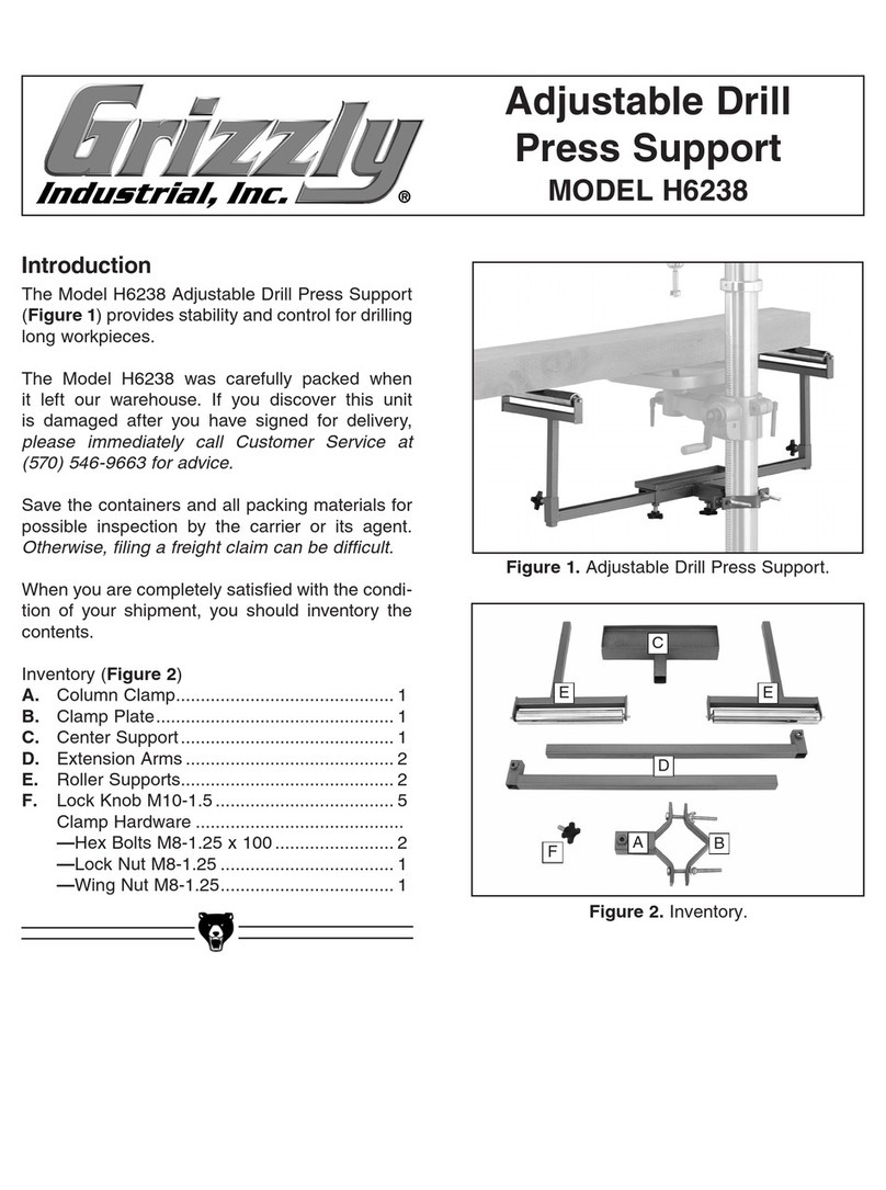 Grizzly H6238 User manual