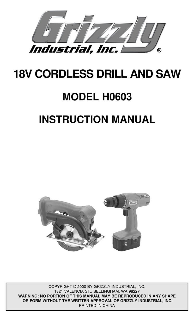 Grizzly H0603 instruction manual