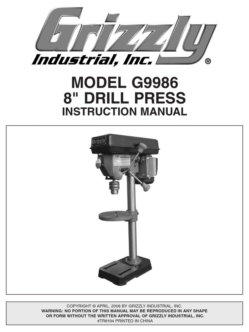 Grizzly G9986 User manual