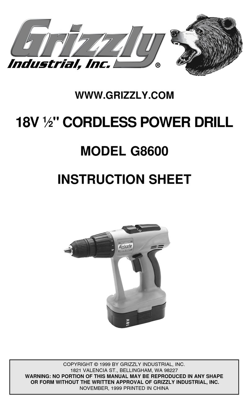 Grizzly G8600 User manual
