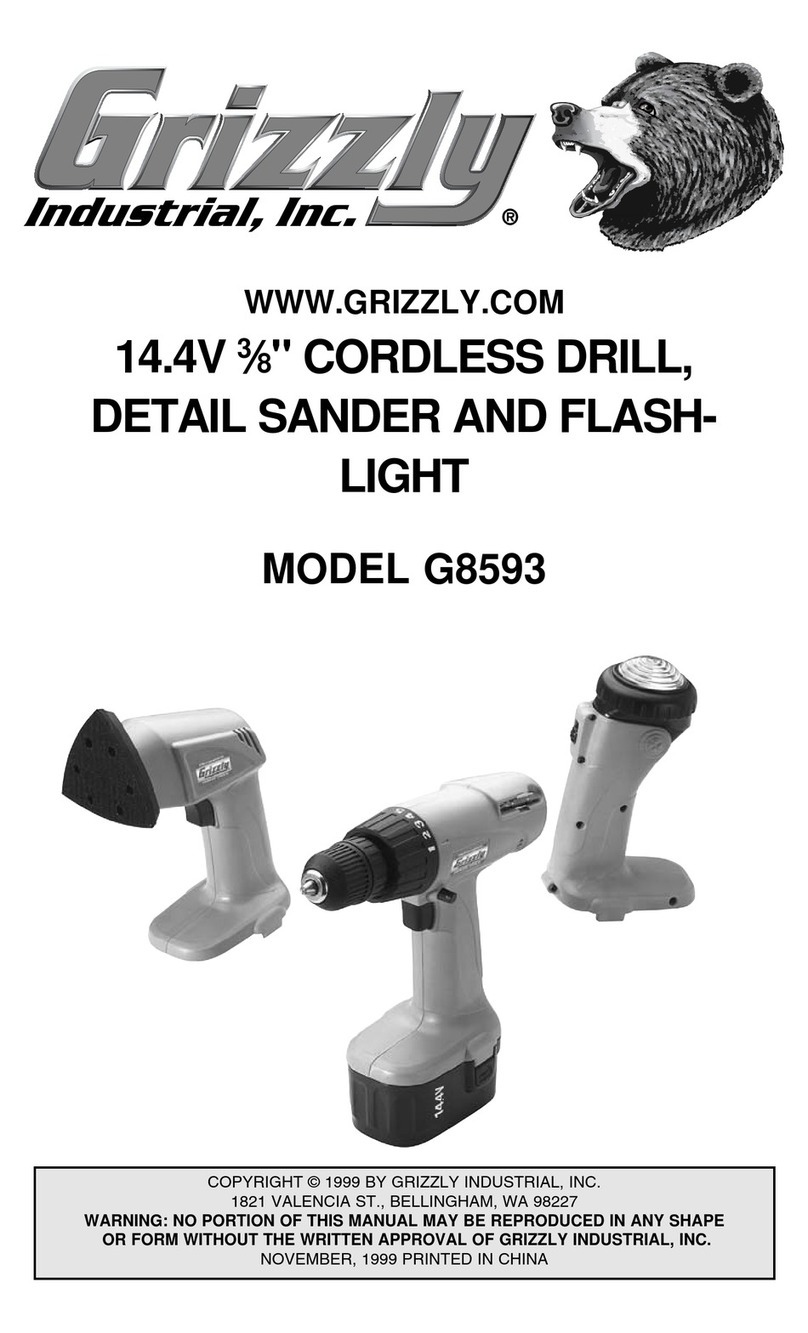 Grizzly G8593 User manual