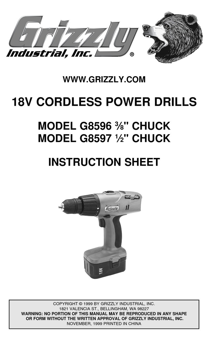 Grizzly G8596 3 /8-inch User manual