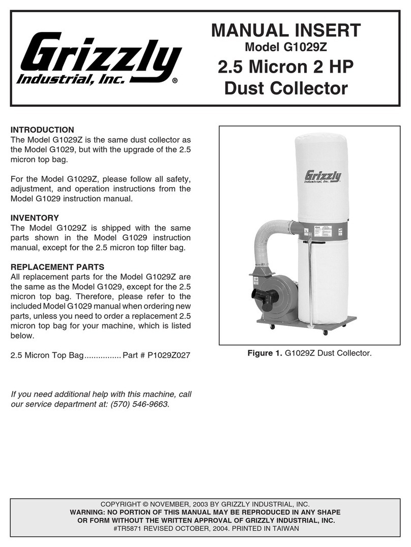 Grizzly G1029Z User manual
