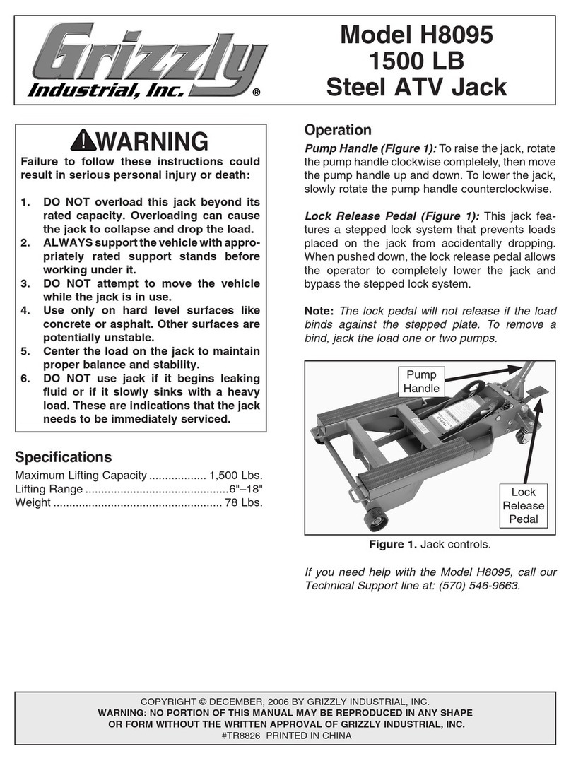 Grizzly H8095 user manual