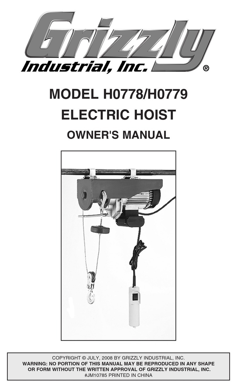 Grizzly H0778 owner's manual