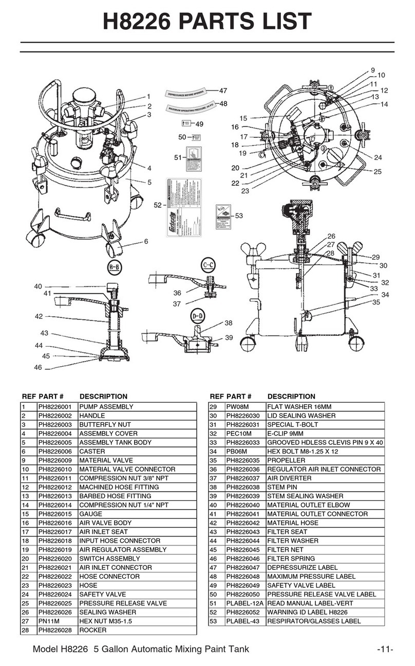 Grizzly H8226 parts list