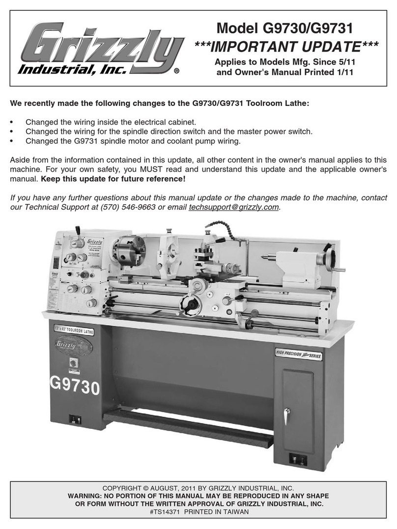 Grizzly G9730 Important update