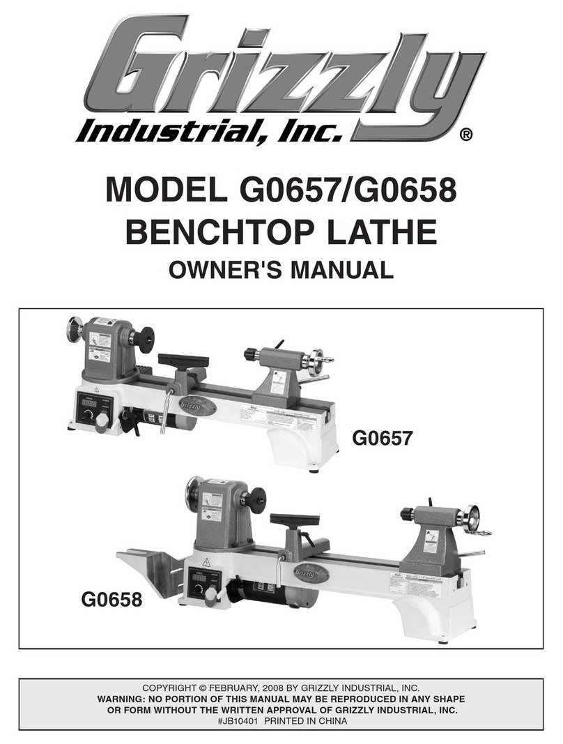 Grizzly G0657 User manual
