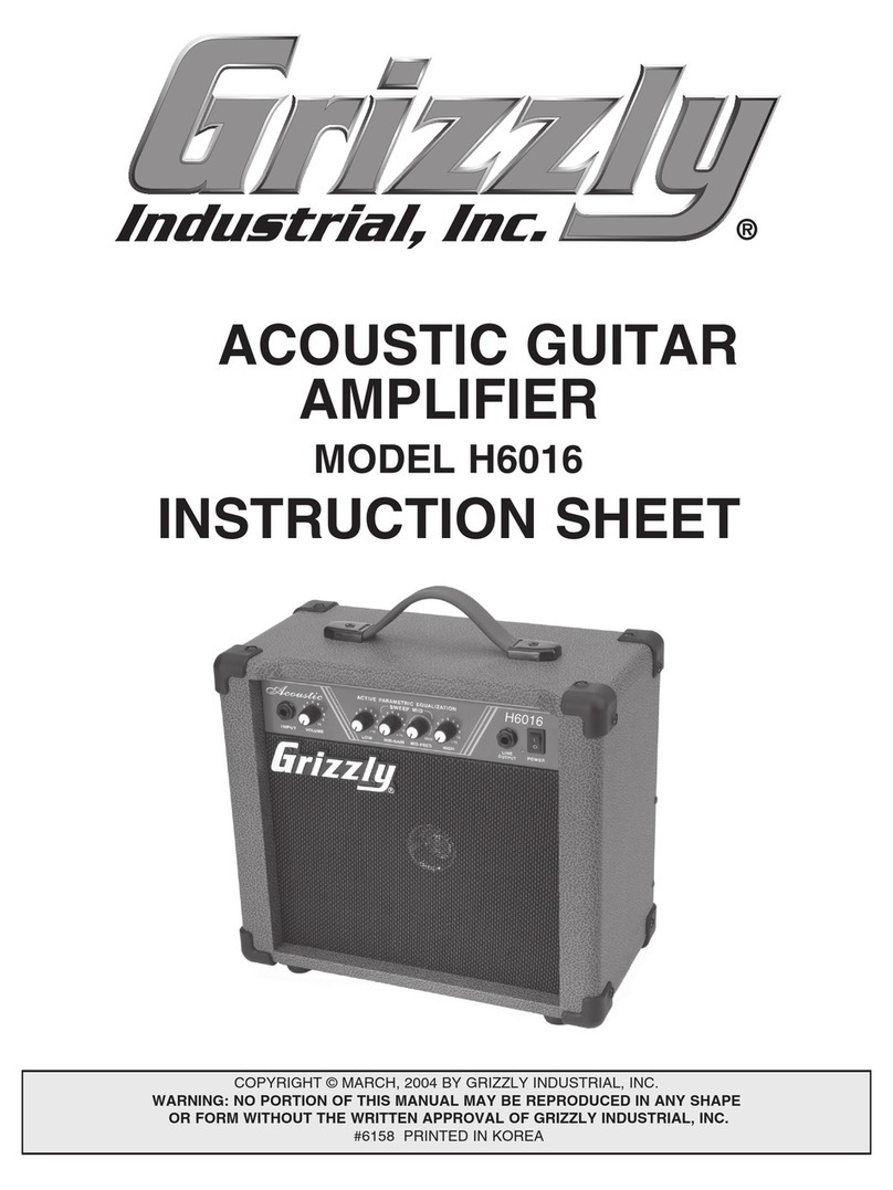 Grizzly H6016 User manual
