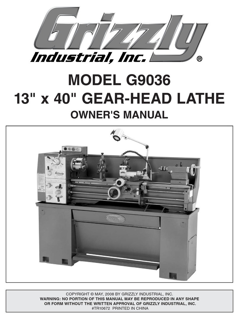 Grizzly G9036 owner's manual