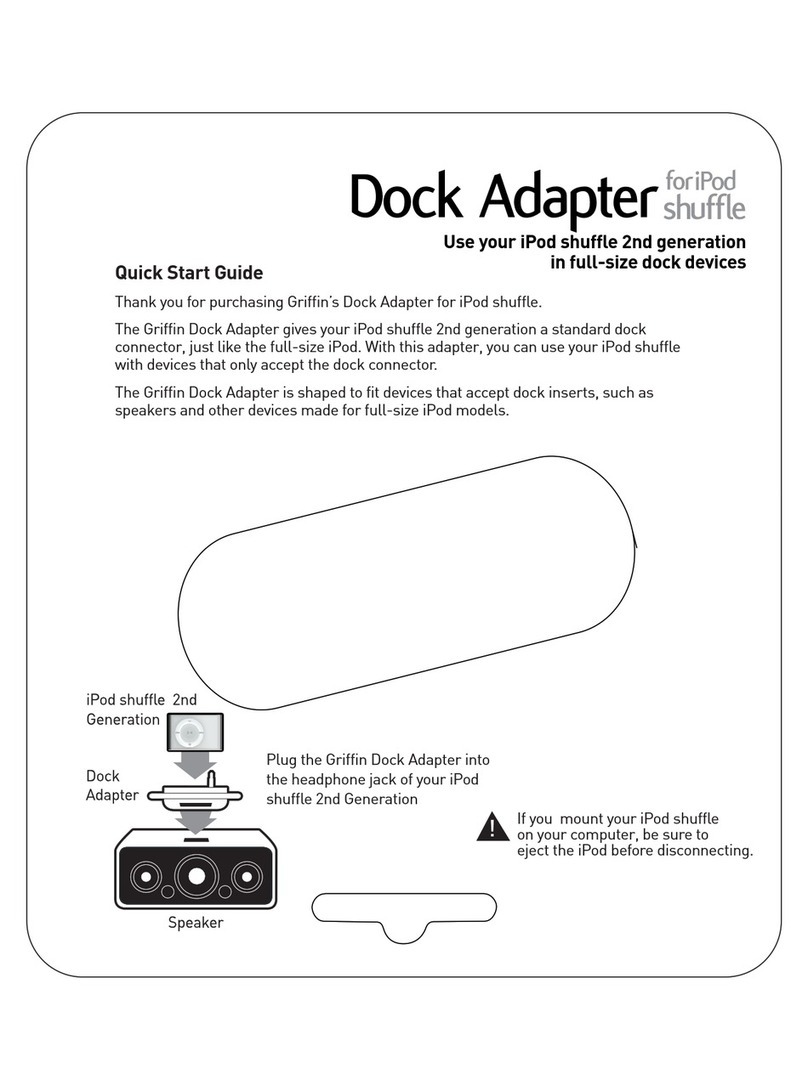 Griffin Technology Dock Adapter quick start guide Griffin Technology Dock Adapter quick start guide