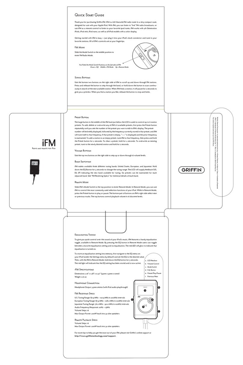 Griffin Technology iFM User manual