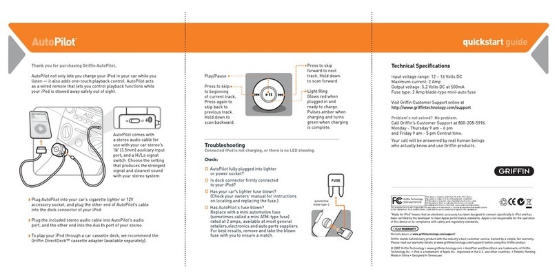 Griffin Technology AutoPilot quick start guide