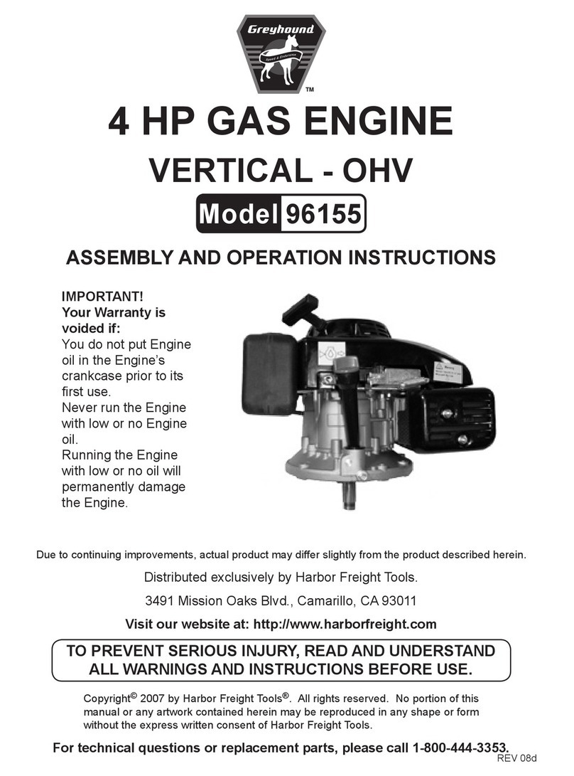 Greyhound 96155 Assembly and operation instructions