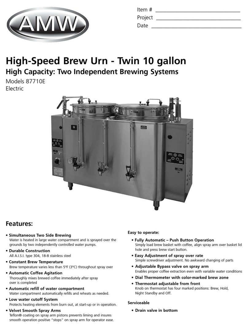 AMW 87710E Specification sheet
