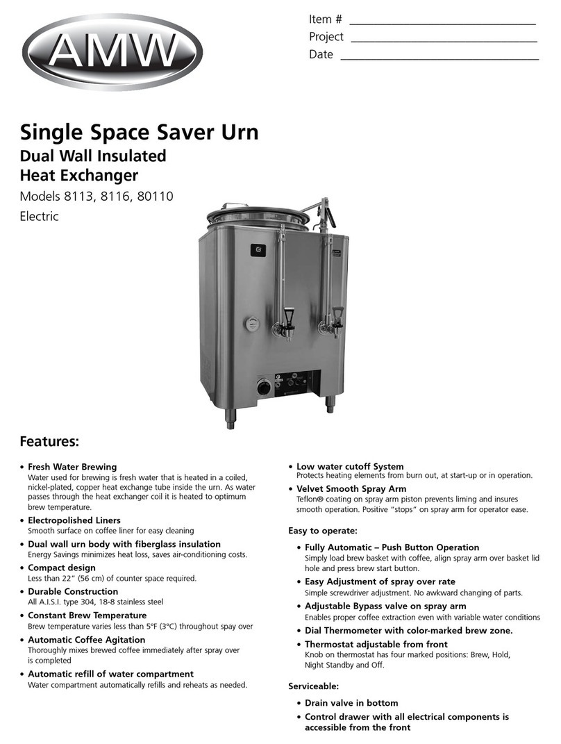 AMW 80110 Specification sheet